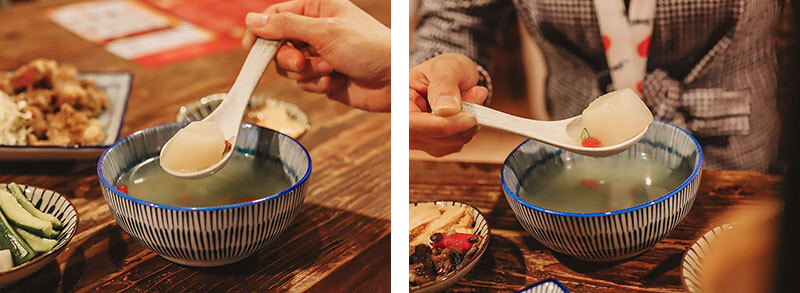 「牛未來Sugoi」竹北洞穴主題食堂，中午就營業，多種定食價位親民，還有牛肉、牛肚、牛筋特色石鍋，適合周末三五好友聊天聚餐