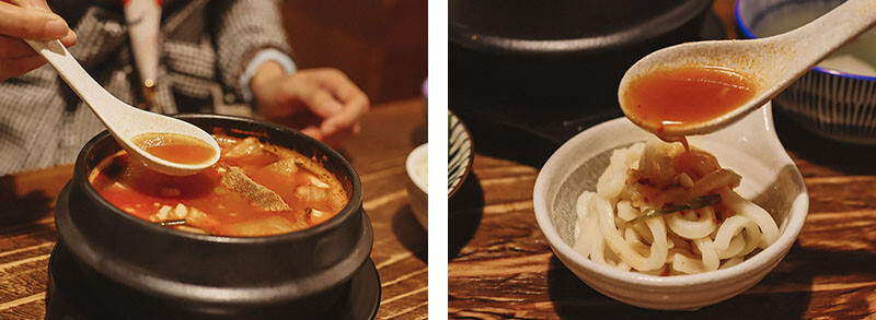 「牛未來Sugoi」竹北洞穴主題食堂，中午就營業，多種定食價位親民，還有牛肉、牛肚、牛筋特色石鍋，適合周末三五好友聊天聚餐