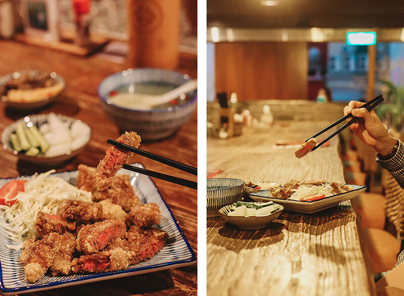 「牛未來Sugoi」竹北洞穴主題食堂，中午就營業，多種定食價位親民，還有牛肉、牛肚、牛筋特色石鍋，適合周末三五好友聊天聚餐