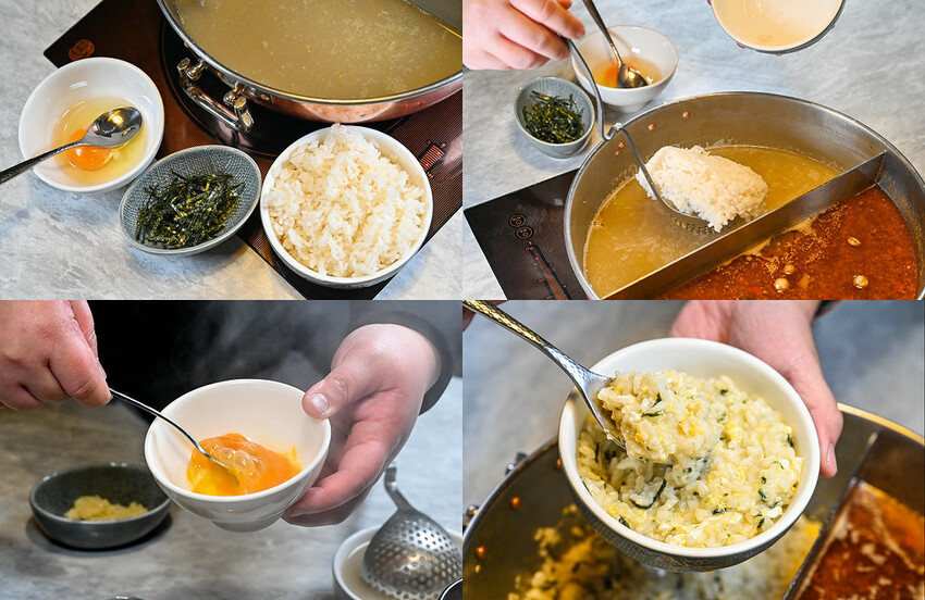 不加牛油的麻辣鍋，葷素皆可，而且還可以喝~飯後還有桌邊手沖豆花秀 -妮妮布魯