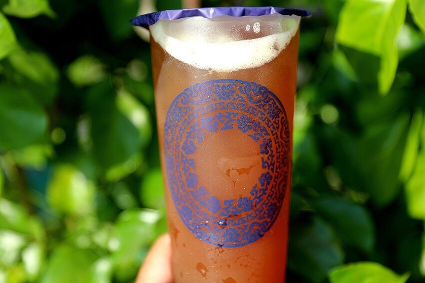 豆花甜湯＆手搖飲一次滿足｜棧平村豆花&一縷糖熟成紅茶（大里美食）