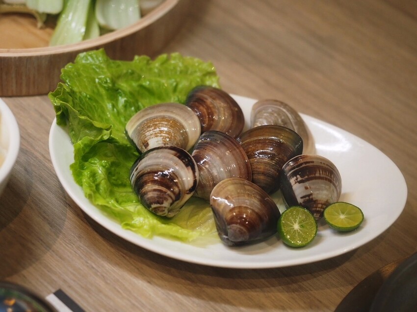 永春火鍋推薦《Shavu刷刷火鍋》每日現熬蔬果昆布湯頭，肉品堅持保有口感厚度，搭配日式清爽沾醬