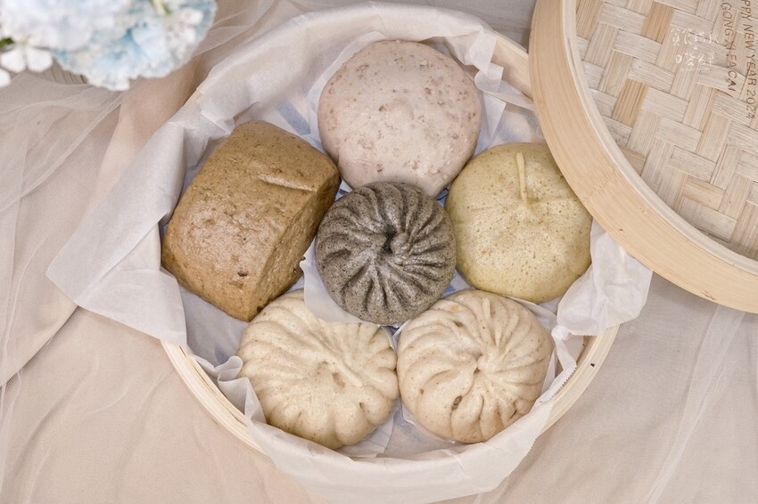 宅配美食|添加多穀、色彩繽紛麵皮好特別!滿滿內餡超豐富!省時