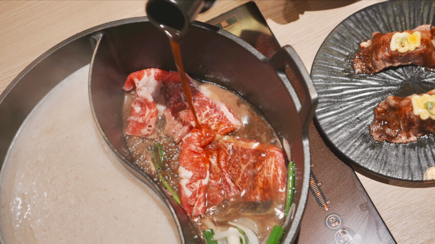 台北市大安區[台北美食] 和牛涮2.0來了！關西關東壽喜燒一次滿足｜期間限定紫薯芋泥鯛魚燒