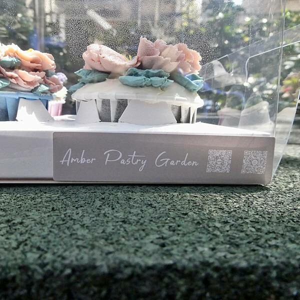 台北韓國裱花蛋糕推薦/amber_pastry_garden/韓國錶花杯子蛋糕/芝麻焦糖脆脆香草&巧克力玫瑰莓果/減糖優雅美
