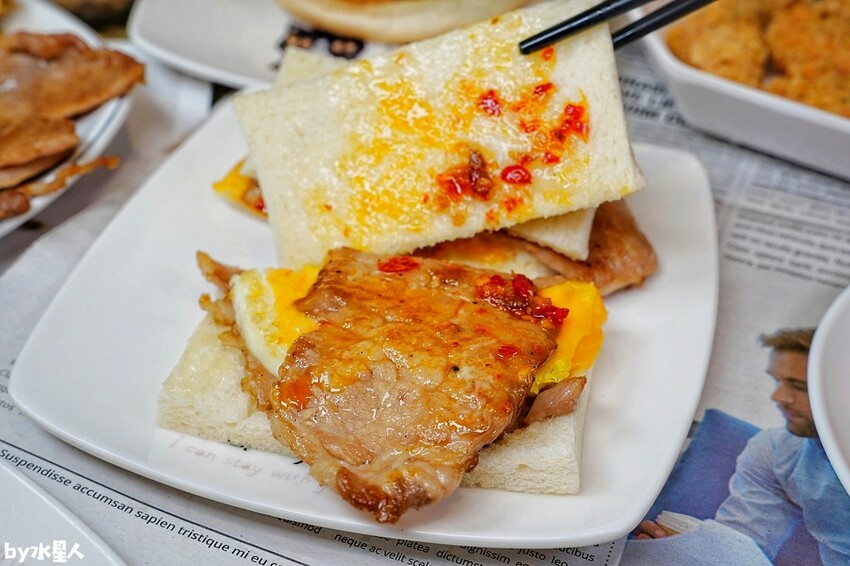 天使豬肉蛋吐司