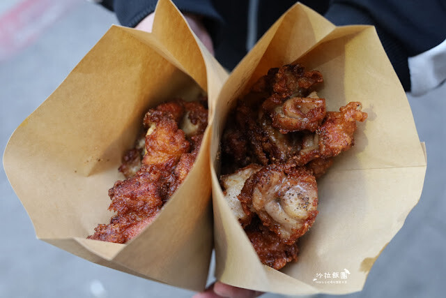 士林夜市美食推薦『暖男炸雞』焦糖炸雞、炸雞皮好好吃