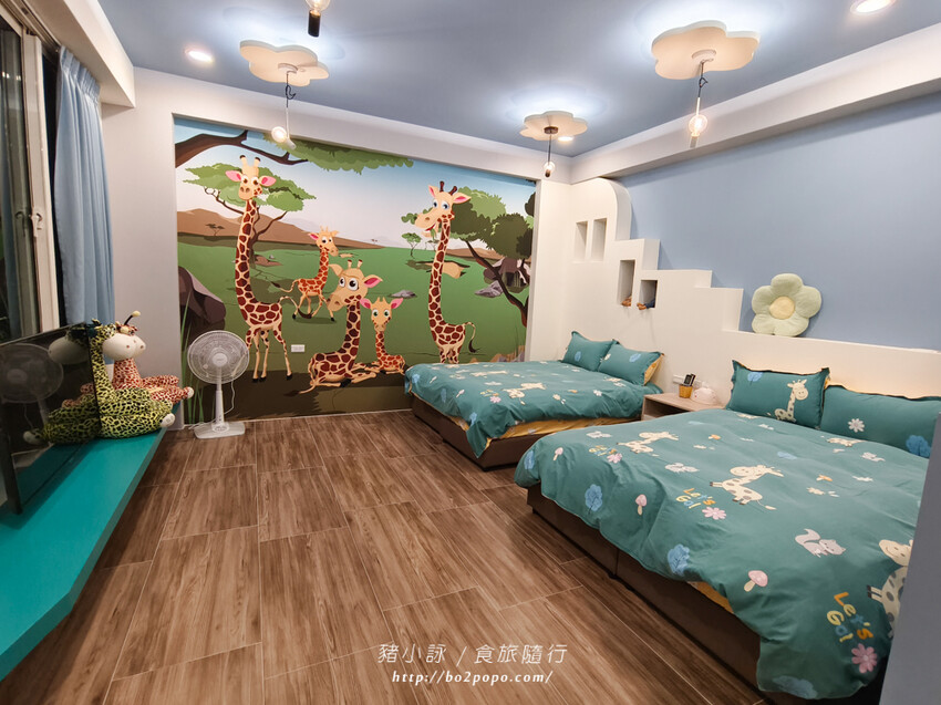 台東。台東市》浪閣民宿33.35。可愛的卡通主題房型