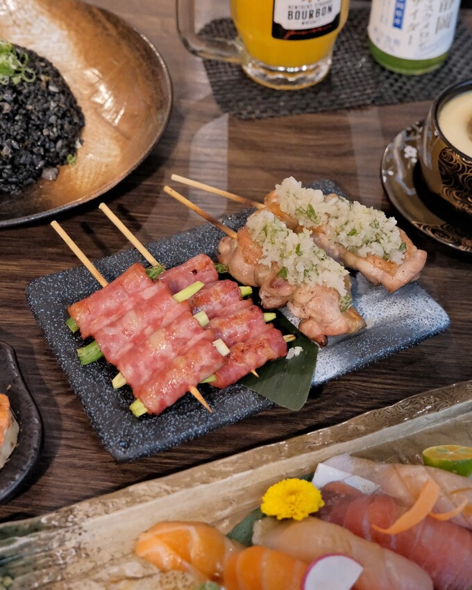 【台北居酒屋推薦】竹崎居酒食堂敦化店～串燒、墨魚炒飯、鯖魚超