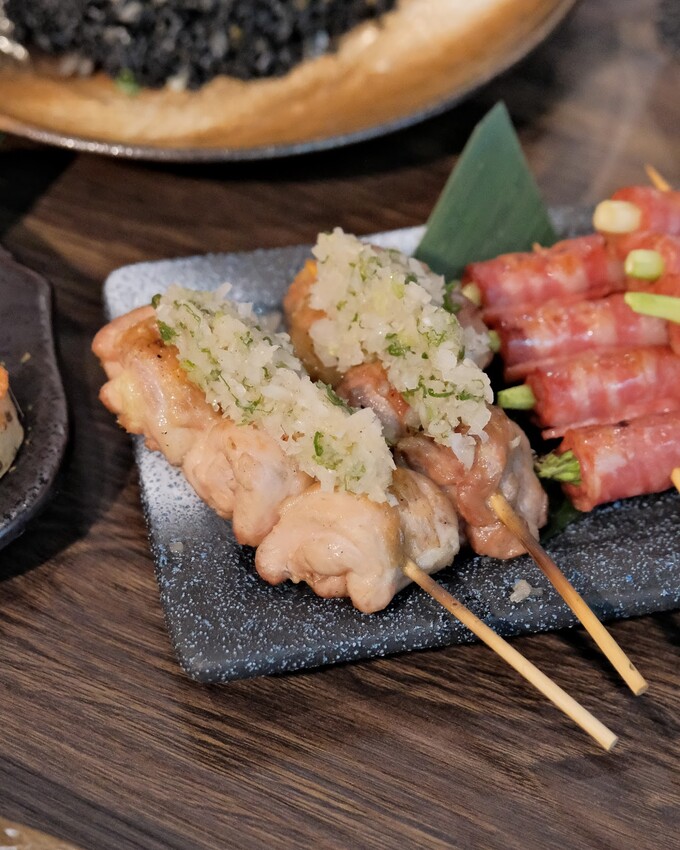 【台北居酒屋推薦】竹崎居酒食堂敦化店～串燒、墨魚炒飯、鯖魚超