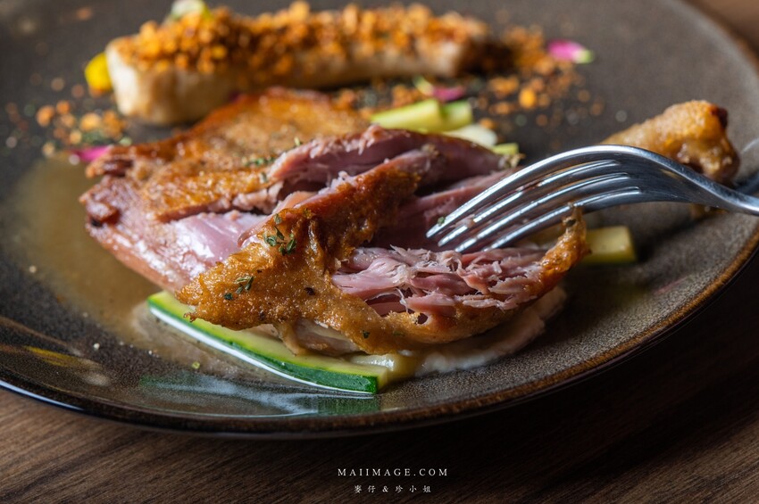 台中美食｜NK. Restaurant～歐陸料理與臺灣食材的完美結合，口味層次多主廚實力堅強，必點豬腳醋、油封鴨腿