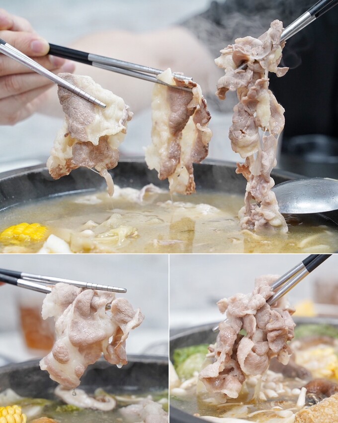 新竹平價自助石頭火鍋推薦！「大湖口火鍋城」上百種菜色選擇，每盤肉只要100元！黑麻油爆炒的湯頭真的很厲害！絕對是三五好友、家庭聚餐的首選推薦！ - 阿華田的美食日記