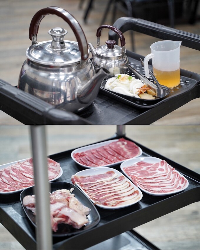 新竹平價自助石頭火鍋推薦！「大湖口火鍋城」上百種菜色選擇，每盤肉只要100元！黑麻油爆炒的湯頭真的很厲害！絕對是三五好友、家庭聚餐的首選推薦！ - 阿華田的美食日記