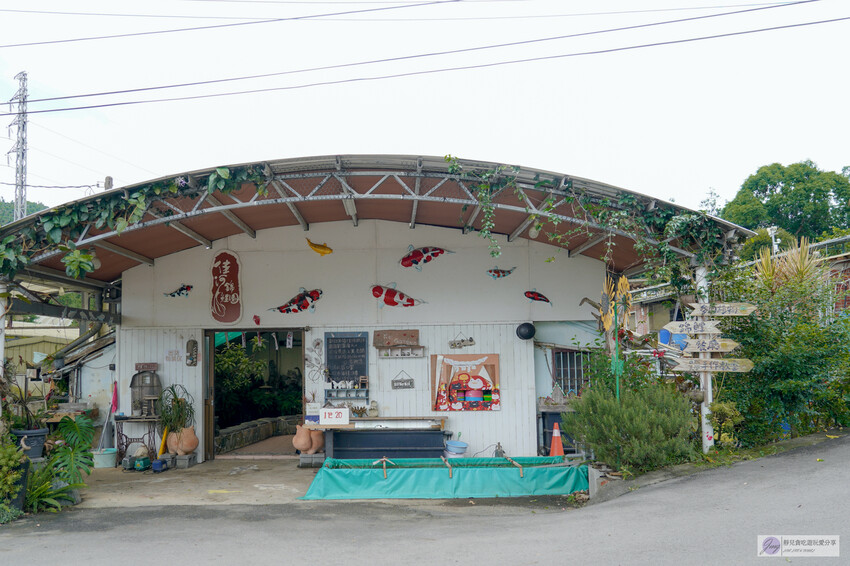 桃園市龍潭區美食，山裡的盆栽世界與錦鯉，獨特甜點等你探索。