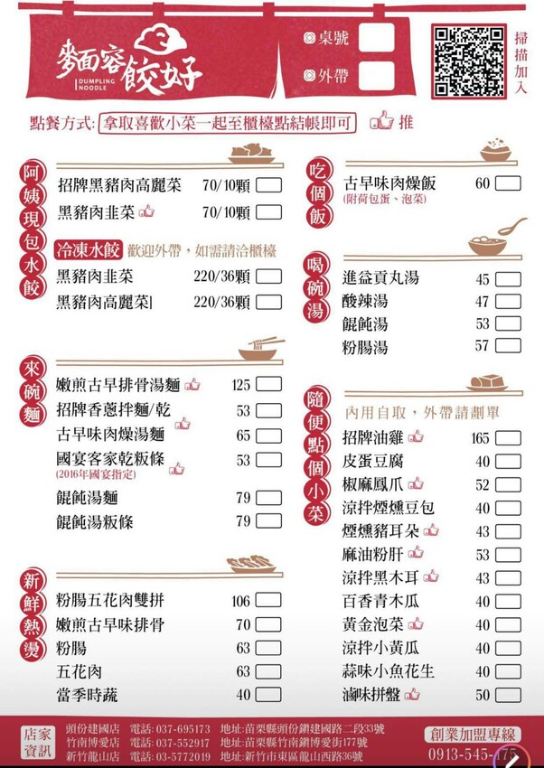 麵容餃好新竹店 獨特香脆油蔥加上2016國宴粄條插旗新竹 台式復古又文青的古早味麵食館