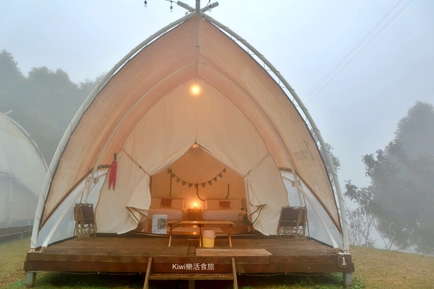 新竹霧語WooYuu雲頂上的豪華露營｜免裝備懶人露營，一泊二食.DIY體驗，賞櫻花、雲海趁現在！ - Kiwi 樂活食旅