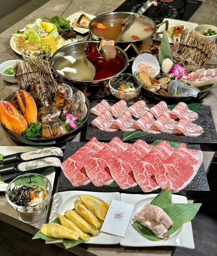 【新竹美食】竹北遠百周邊新開幕「酉Shabu」精緻鍋物，有現撈生猛海鮮、豐富蔬菜自助吧！氣派的裝潢特別適合聚餐，更有多間包廂可以預約～ - 阿華田的美食日記