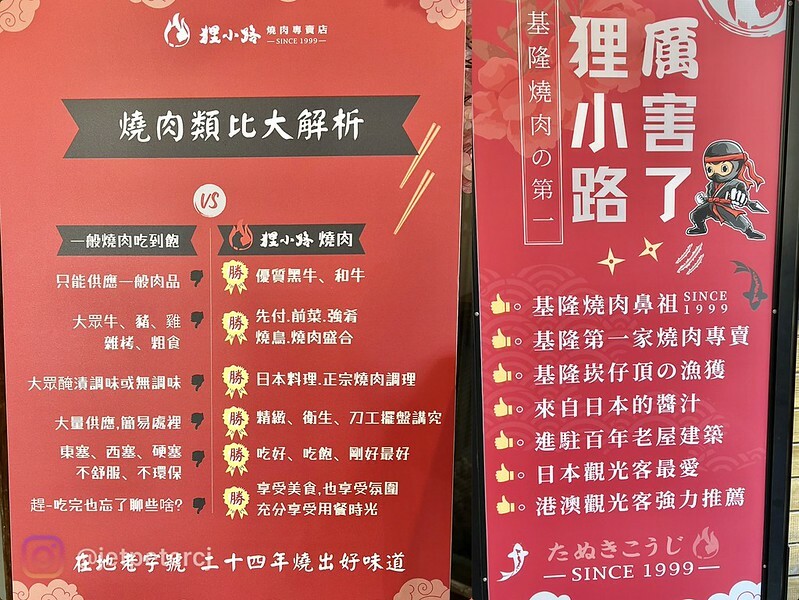 ＊（基隆燒肉）狸小路燒肉專賣店～狸小路創始店深耕超過20年！
