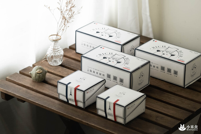 Rich Bear 瑞瑞食研所｜台中新光三越中港店快閃｜2種口味乳香蛋糕捲，國王級美味巴斯克｜桃園甜點店｜可麗露推薦必吃 - 小米食