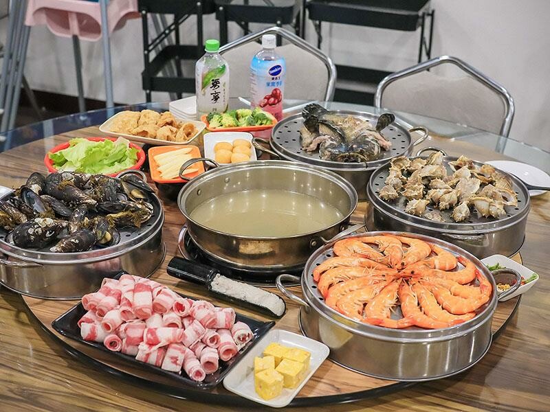 竹北牛13海鮮塔 藍鑽蝦、龍蝦、黃金蟹、淡菜現點現蒸 免開瓶費免服務費公司聚餐、尾牙最牛B