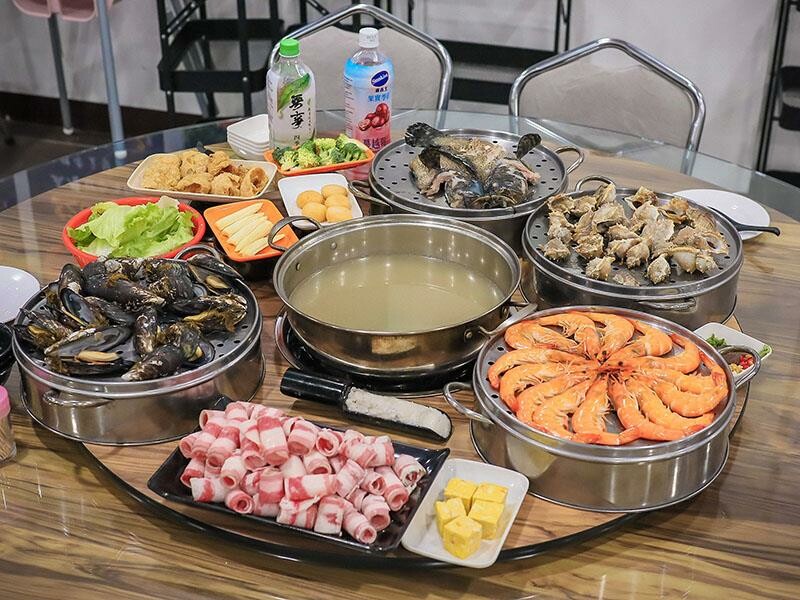 竹北牛13海鮮塔 藍鑽蝦、龍蝦、黃金蟹、淡菜現點現蒸 免開瓶費免服務費公司聚餐、尾牙最牛B