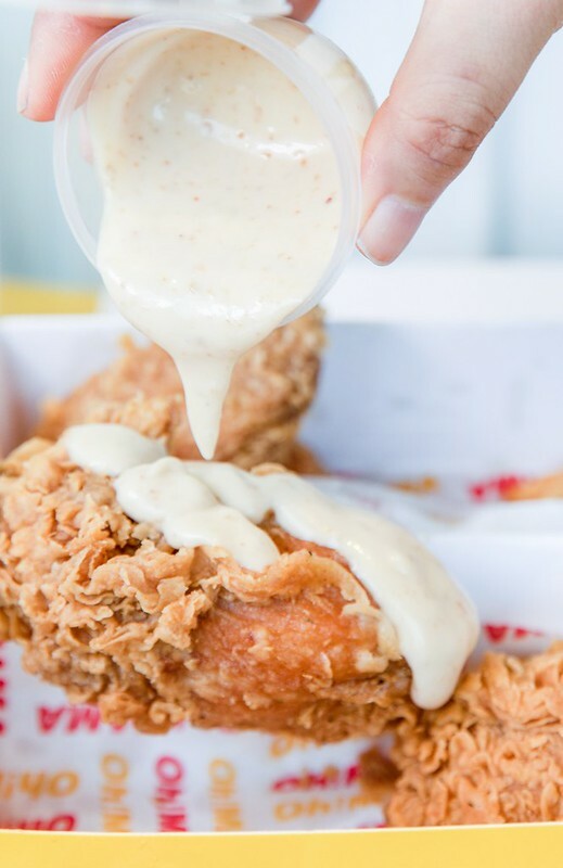 【台中-逢甲商圈美食】Oh!MAMA chicken美式炸雞.酥脆炸雞.四種獨門沾醬任意組合.中台灣炸雞新勢力