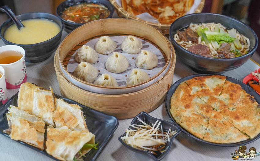 好手藝之高雄手工北方麵食必吃 湘帥客棧，招牌甜烙餅、爆漿豬肉餡餅、爽口小籠湯包、老饕最愛蔥油餅 - 跟著尼力吃喝玩樂＆親子生活