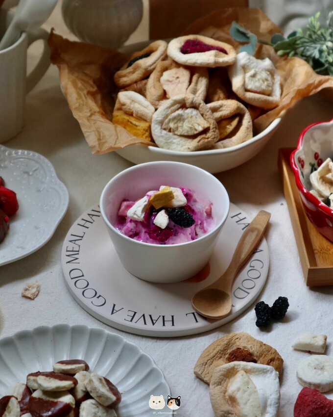 全台線上販售|春哥好物．打破水果「鮮嫩多汁」既定印象!水果凍乾隨時都能品嚐水果好滋味，三種超簡單創意改