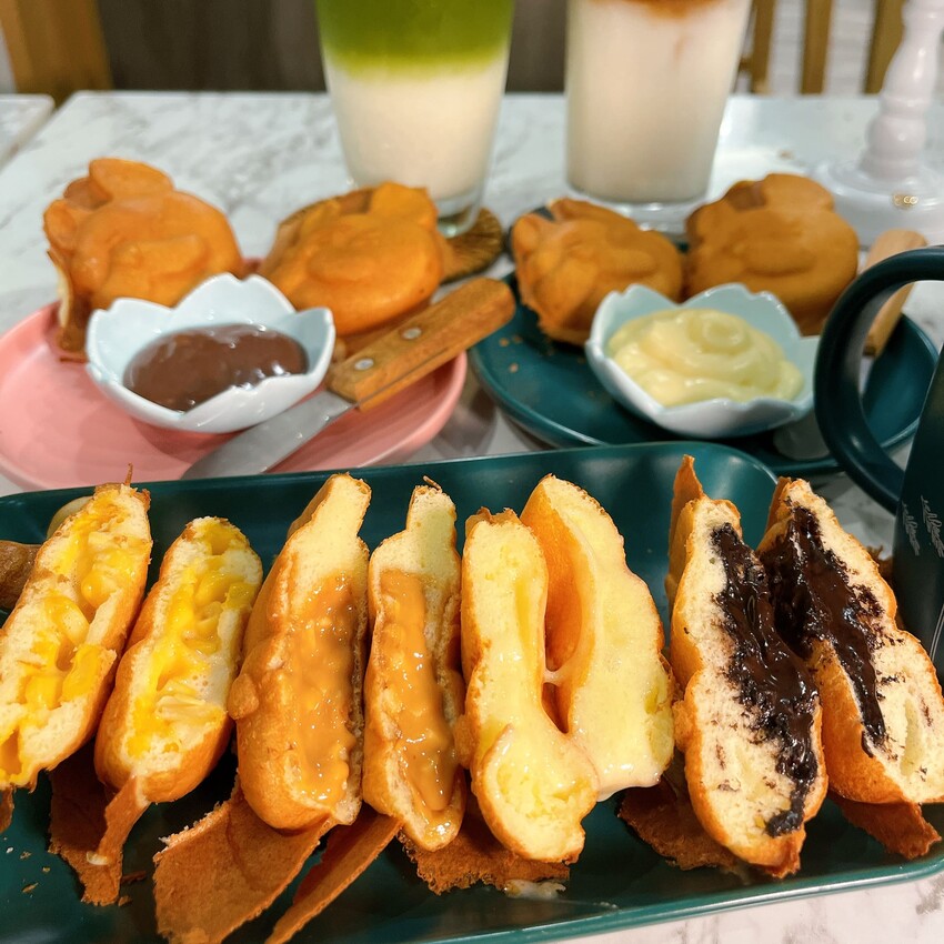 中壢超夯雞蛋糕—麥宅 Mike’s Home，高質感用餐環境還有提供咖啡茶飲，這次吃雞蛋糕不用再外帶啦