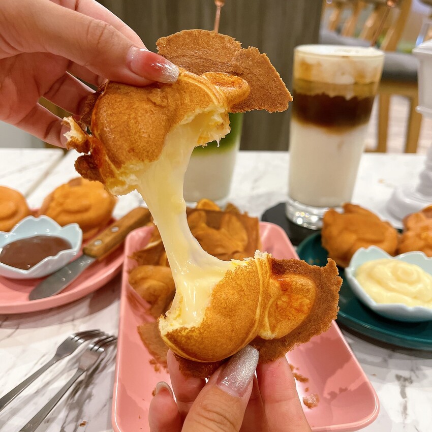 中壢超夯雞蛋糕—麥宅 Mike’s Home，高質感用餐環境還有提供咖啡茶飲，這次吃雞蛋糕不用再外帶啦