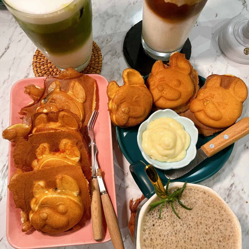 中壢超夯雞蛋糕—麥宅 Mike’s Home，高質感用餐環境還有提供咖啡茶飲，這次吃雞蛋糕不用再外帶啦