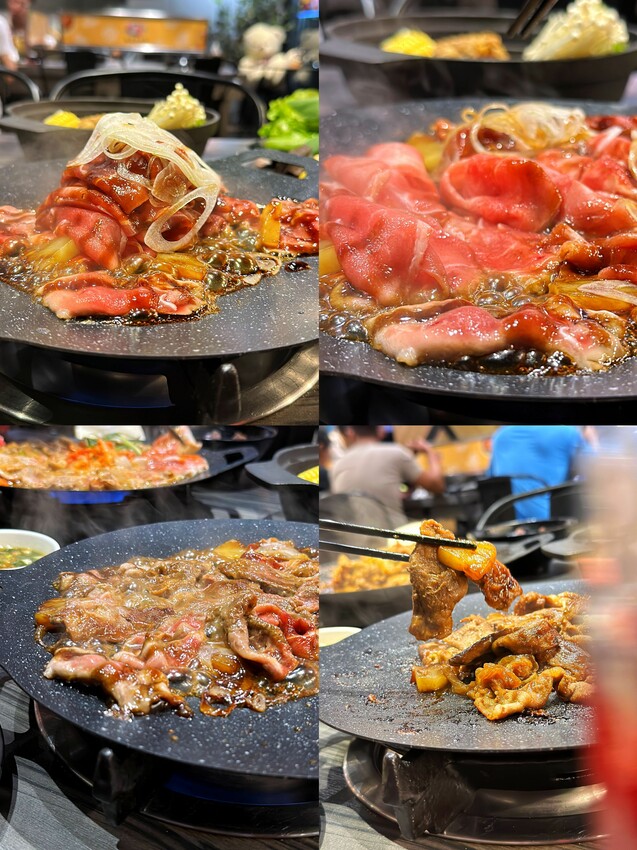 [台中北區]花漾夯夯鍋｜$229起火鍋吃到飽｜$99up值升火烤雙享｜獨家梅干肉片、麻辣鴨血、刈包不限量爽爽吃｜內附菜單 - 萍姐愛分享