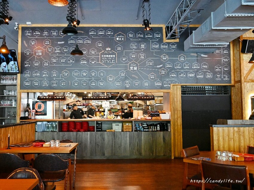 ABV地中海餐酒館台中概念店|台中厲害餐酒館推薦,全台唯一700款精釀啤酒廊道,不限用餐時間