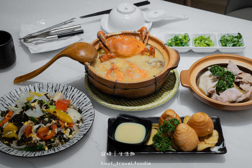 嘉義砂鍋粥_六上米砂鍋粥私房菜點心，巨好吃鱻爆紅蟳粥，每天限