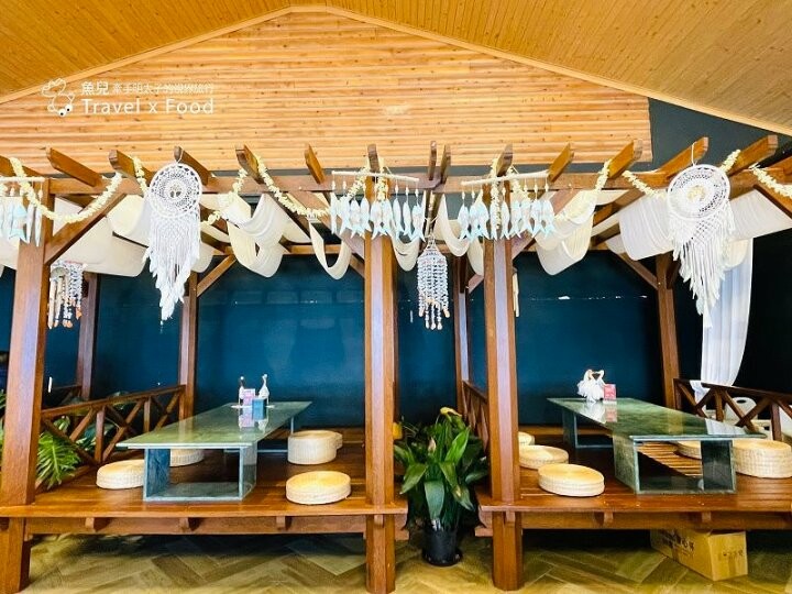 無邊際湛藍海景,峇里島風發呆亭,海明漾泰式料理景觀餐廳 @魚兒 x 牽手明太子的「視」界旅行