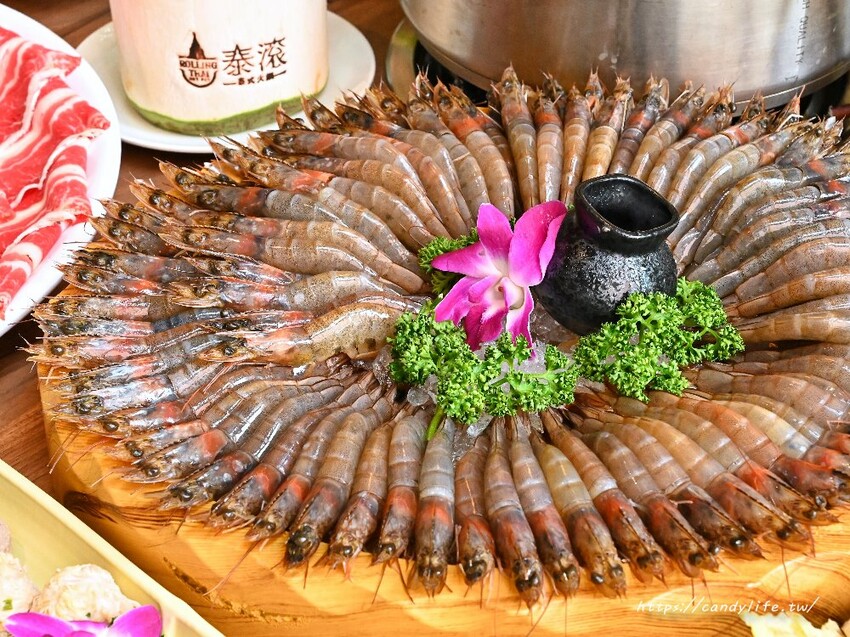 泰滾泰式火鍋｜都市中絕美叢林系泰式火鍋店，口味道地，蝦片無限吃到飽，超狂限時優惠一百元發票就送一百隻蝦！