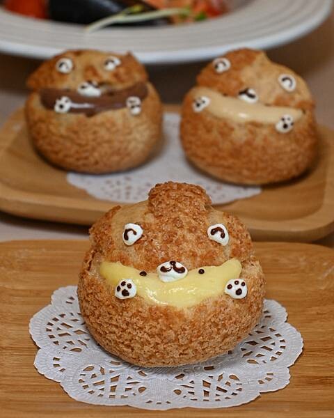 帕菲puffy｜鳳山區美食｜親子、寵物友善餐廳｜鳳凌廣場周邊義式餐廳｜三色萌熊泡芙、義大利麵、燉飯