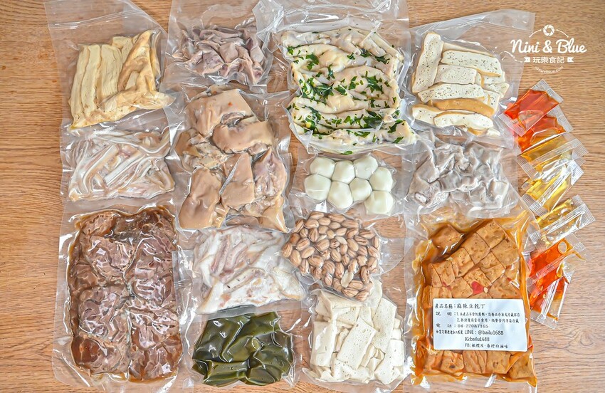 台中眷村白滷、麻辣冷滷味,單一食材真空包裝,超適合露營料理食物