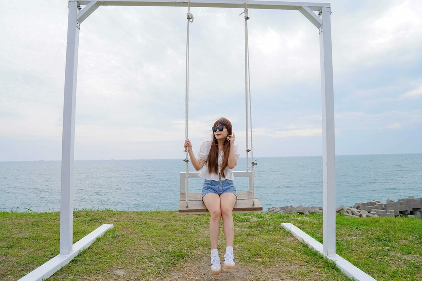 高雄市彌陀區【高雄彌陀|景點】愛琴海岸海景渡假農場。高雄彌陀海景景觀餐廳,不用跑恆春就有愛琴海,多種打卡藝術