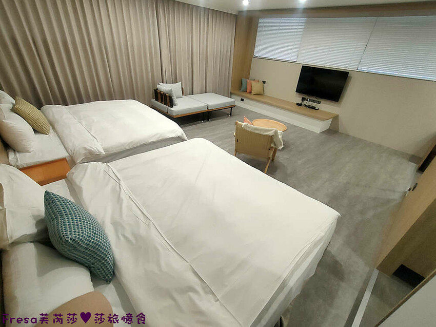 南投住宿【集集鐵道行旅】集集火車站旁質感飯店火車元素.超大寬敞房型山景視野超棒│泡麵餅乾宵夜吃到飽│集集飯店 - Fresa芙芮莎♥莎旅憶食