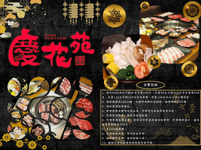 ＊（高雄吃到飽）慶花苑日式燒肉～雙倍享受燒肉火鍋吃到飽！只要