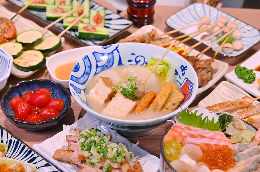 台中勤美新開幕台中勤美居酒屋 豪華海鮮丼飯 日式關東煮 串燒都推薦/百川酒場