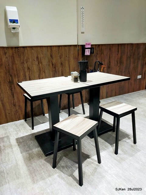 Pork meat soup and Braised Rice with Pork and Soy Sauce Taiwan light dishes store "興安街強記圓環肉羹" at Taipei, Taiwan on Jul 28, 2023.