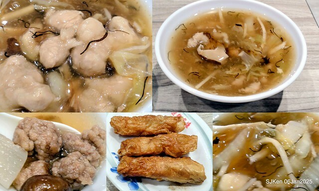 台北興安街強記圓環肉羹滷肉飯(Light dishes with Meat soup, Spare ribs soup and Baised Rice with Pork and Soy Sauce) by SJKen on Jan 6, 2025.
