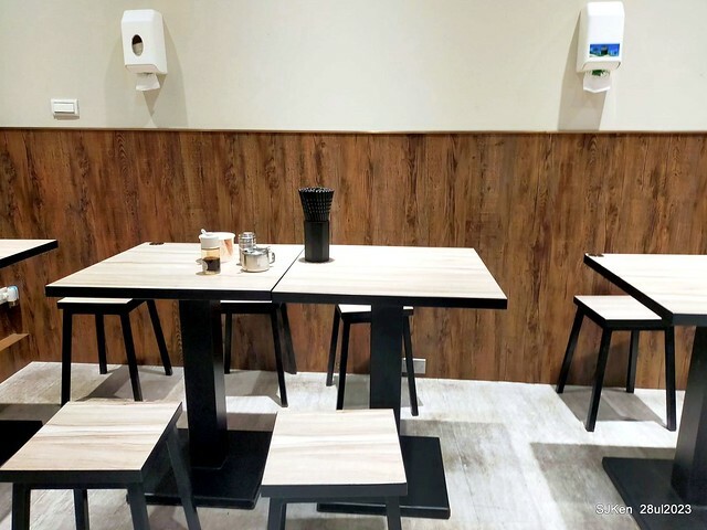 Pork meat soup and Braised Rice with Pork and Soy Sauce Taiwan light dishes store "興安街強記圓環肉羹" at Taipei, Taiwan on Jul 28, 2023.