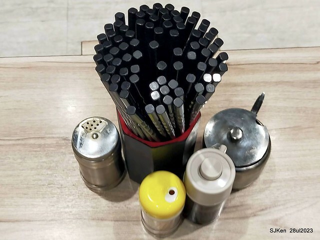 Pork meat soup and Braised Rice with Pork and Soy Sauce Taiwan light dishes store "興安街強記圓環肉羹" at Taipei, Taiwan on Jul 28, 2023.