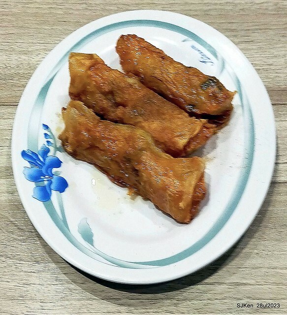 Pork meat soup and Braised Rice with Pork and Soy Sauce Taiwan light dishes store "興安街強記圓環肉羹" at Taipei, Taiwan on Jul 28, 2023.