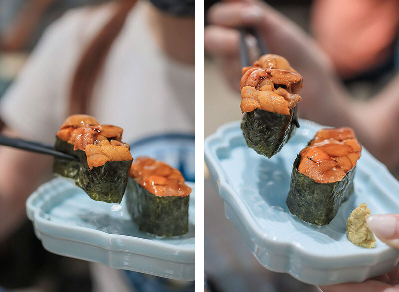竹北日式料理 馬的生食丼 新鮮海鮮生食丼飯加點鮮魚味增湯只要$9元 內用免費續湯 Google評論鮭魚卵手捲買一送一