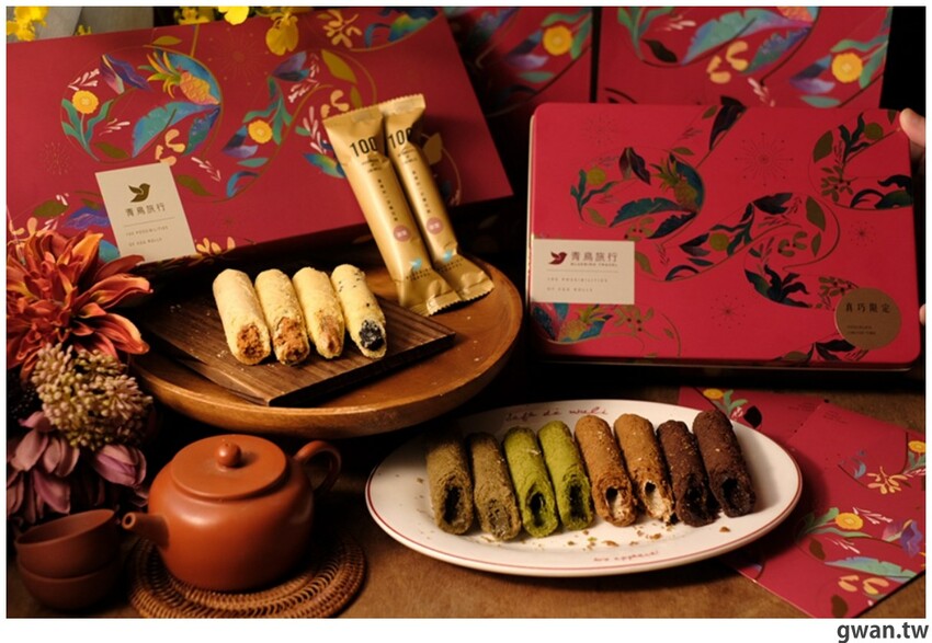 蛋捲內餡超飽滿，禮盒也很有質感，年節最常收到的伴手禮就是它！