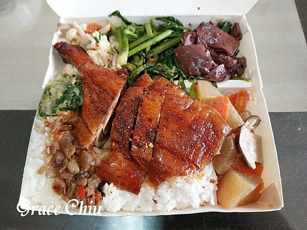 羊城燒腊 羊城燒臘 中正區燒臘便當 城中市場燒臘 鴨腿飯140元